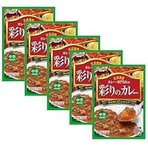 IPPINKA Japanese Curry Sauce with Vegetables, Medium Hot, Authentic Japanese Flavor, Pack of 5