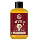 オーガニック亜麻仁油 (10.15 fl oz/300ml) USDA 認定、100% ピュア & ナチュラル I バージンコールドプレス I 食品グレード -...