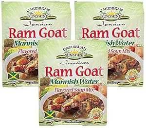 ジャマイカンラムゴート - マニッシュウォーター - フレーバースープミックス 1.76 オンス (3PK) Caribbean Sunshine JAMAICAN RAM GOAT - MANNISH WATER - FLAVORED SOUP MIX1.76 OZ (3PK)