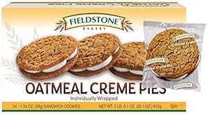 Fieldstone、ベーカリー クレーム パイ 1 箱 24 個個別包装されたオートミール クリーム パイ クッキー..
