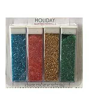 フェスティバル ホリデー グリッター クリスタル - ブルー、レッド、ゴールド、グリーン Festival Holiday Glitter Crystals - Blue, Red, Gold, and Green