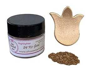 24 カラット ゴールド ハイライター ダスト (7 グラム) (正味容器 7 グラム) by Oh! スイートアートコ..