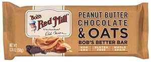 ボブズ レッド ミル ピーナッツ バター チョコレート & オーツ ボブズ バー - シングルバー、1.76 オンス Bob's Red Mill Peanut Butter Chocolate & Oats Bob's bar - Single bar, 1.76 Oz