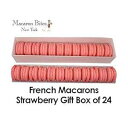 マカロン ギフトボックス 24個入り - ストロベリー Macaron Bites Macarons Gift Box of 24 - Strawberry