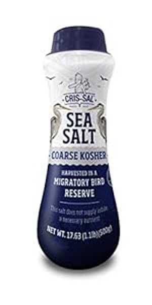 Cris-Sal Gourmet Kosher Sea Salt, Coarse Diamond Crystal Full Flavor Natural Grain Salt, Great for Cooking, Table Seasoning Recipes, Finishing and More, Pantry Friendly, 17.63 Oz (Pack of 1)