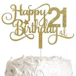 ALPHA K GG 21Фȥåѡϥåԡ21Фȥåѡ21Фѡƥɥåդɥåդ ALPHA K GG 21st Birthday Cake Topper, Happy 21st Birthday Cake Topper, 21st Birthday Part