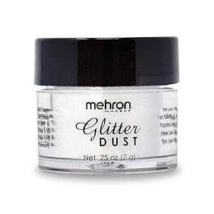 Mehron Makeup Paradise Glitter FX Professional Cosmetic for Makeup & Art Vibrant & Shimmering Loose Glitter .25 oz (7 g) (Opalescent White) Mehron Makeup Paradise Glitter FX Professional Cosmetic for Makeup & Art Vibrant & Shimmering Loose Glitter .25 oz (7 g) (Opalescent White)