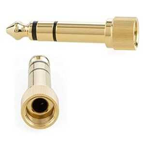 QQC 2PCS HD280 HD212, HD 477, HD 497, EG 350 6.35mm Stereo adapter with screw compatible for sony 7506, ATH-M50X AKG K240 solo studio headphone,Beyerdynamic DT-990 Behringer HDX6000