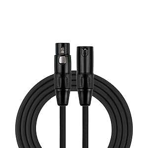 Kirlin Cable MPC-270-25/BK - 25 feet - XLR Male to XLR Female Micropho...