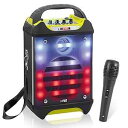 Pyle Portable Bluetooth Karaoke Speaker System - Audio Recording Function, 32 GB...