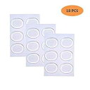 cathyhg 18 Pieces Transparent Silicone Drum Dampeners Drum Silencers Drum Damper Gel Pads Silicone Non-toxic Soft for Drums Tone Control.