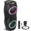 Pyle Portable Bluetooth PA Speaker System - 800W Indoor/Outdoor Bluetooth Speake...