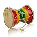 The Great Indian Bazaar Handmade Wooden & Leather Classical Indian Folk Dumroo D...