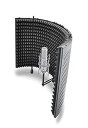 Pyle Microphone Isolation Shield - Sound Dampening Foam, Studio Quality, Easy Se...