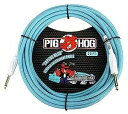 Pig Hog PCH20DB 1/4インチ - 1/4インチ ダフネブルー ギター楽器ケーブル、20フィート Pig Hog PCH20DB 1/4