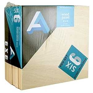 Art Alternatives ウッドパネル スーパーバリュー 8x8 6 枚パック Art Alternatives Wood Panel Super Value 8x8 Pack of 6