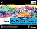 Canson Plein Air Mix Media Art Board Pad for Watercolor, Acrylic, Pens and Penci...