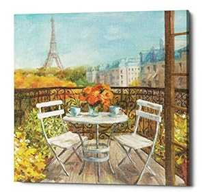 Epic Graffiti EPIC-CA1818870 September In Paris By Anhui Nia Gisele Canvas Wall Art, 18" X 18", Yellow Epic Graffiti EPIC-CA1818870 September In Paris By Anhui Nia Gisele Canvas Wall Art, 18" X 18", Yellow
