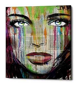 Epic Graffiti Bell by Louie JOVE Gisele Canvas Wall Art, 16"x18", Black