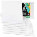 Arteza Canvas Boards for ting, Pack of 28, 6 x 6 Inches, Square Blank Canvas Pan...