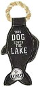 Pavilion Gift Company Pavilion Loves The Lake-Fish 13インチ 大型綱引きロープ 丈夫で耐久性のあるキャンバス...