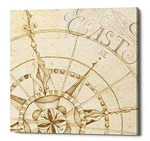 Epic Graffiti Coast Sepia III キャンバス ウォール アート、ベージュ Epic Graffiti Coast Sepia III Canvas Wall Art, Beige