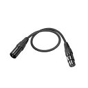 uxcell XLR オス - XLR メス ケーブルライン ビデオカメラ用 サウンドカードミキサー ブラック XLR ブラックライン 0.5M 1.64ft ...