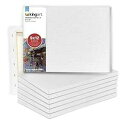 KINGART 9 x 12、8 パックストレッチキャンバス、ホワイト 8 ピース KINGART 9 x 12, 8-Pack Stretched Canva...