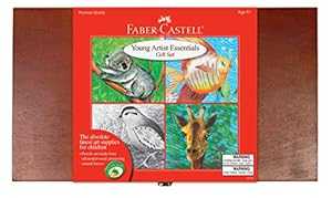 ファーバーカステル ヤング アーティスト エッセンシャル ギフトセット - 子供用 64 ピース プレミアム..