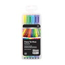 B BAZIC PRODUCTS BAZIC 12 Color Washable Fiber Tip Pen Marker, Fine Point Drawin...