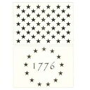 OBUY 13 Star 1776 Stencil 10.5 x 14.82 inch for ting on Wood, Walls, Fabric, Air...