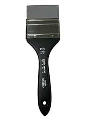 カラーシェイパー シリコンワイドハードフラットブラシ、ブラック、サイズ: 2.5 Colour Shaper Silicon..