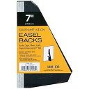 Lineco Self Stick Easel Backs black 7 in. pack of 5