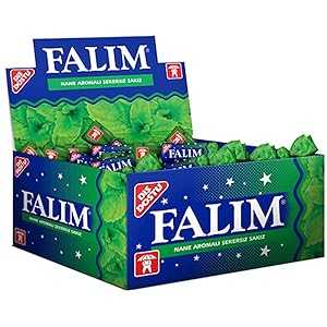 ファリム シュガーレスプレーンガム 個包装 ミント風味 100個入 Falim Sugarless Plain Gum Individually Wrapped, Mint Flavored, 100 Piece