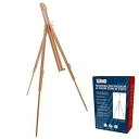 US Art Supply Harbor 高さ72インチ 木製アーティスト 水彩画フィールドとディスプレイ イーゼルスタンド - ブナ材の調節可能な床&卓上三脚...
