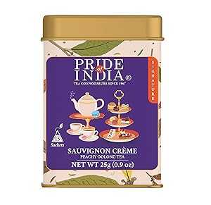 Pride Of India - Natural Sauvignon Cr me (Peachy Oolong Tea)- 25 Count...