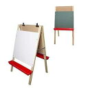 Crestline Products Adjustable Board Double Easel (White Dry Erase & Green Chalkb...