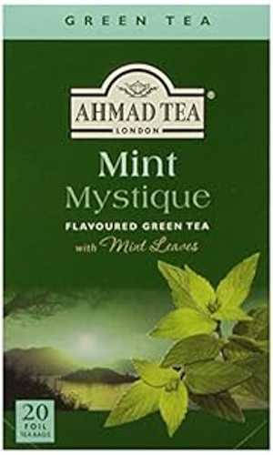 アフマド ティー ミント ミスティーク フレーバー緑茶、ミントの葉入り、20 箱 (6 個パック) Ahmad Tea Mint Mystique Flavored Green Tea with Mint Leaves, 20-Count Boxes (Pack of 6)