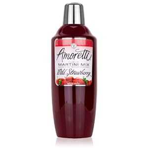 アモレッティ プレミアム マティーニ カクテル ミックス、ワイルド ストロベリー、28 オンス Amoretti Premium Martini Cocktail Mix, Wild Strawberry, 28 Ounce