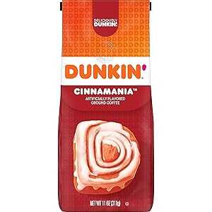 Dunkin' Cinnamania Flavored Ground Coffee, 11 Ounce (Pack of 1)