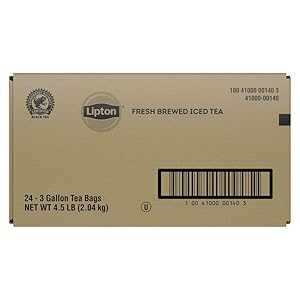 Lipton Black Unsweetened Iced Tea Bags, Makes 3 Gallons, 24 Count