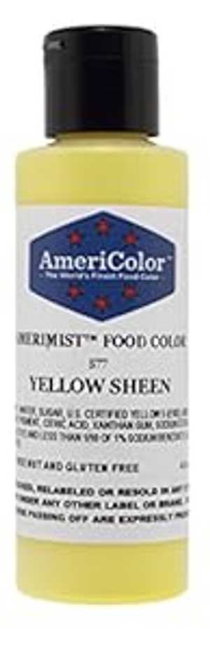 AmeriColor アメリミスト エアブラシ カラー 4.5 オンス、イエロー パール シーン AmeriColor Amerimist Airbrush Color 4.5 Ounce, Yellow Pearl Sheen