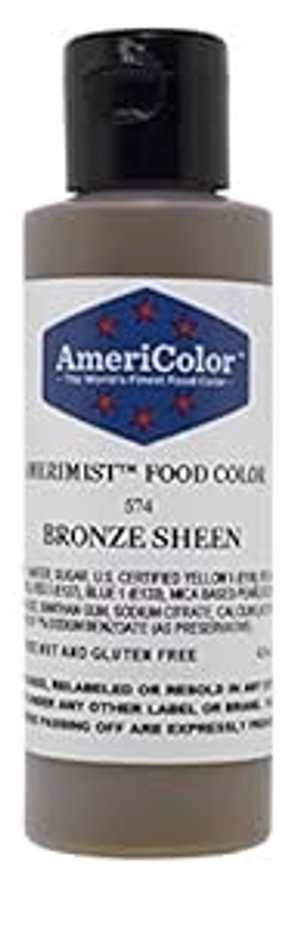 AmeriColor アメリミスト エアブラシ カラー 4.5 オンス、ブロンズメタリック光沢 AmeriColor Amerimist Airbrush Color 4.5 Ounce, Bronze Metallic Sheen