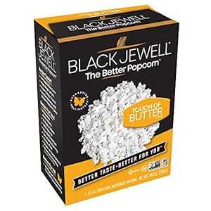 Black Jewell グルメ電子レンジポップコーン、バタータッチ、10.5オンス (1パック) Black Jewell Gourmet Microwave Popcorn, Touch of Butter, 10.5 Ounces (Pack of 1)