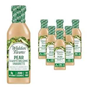 Walden Farms Pear & White Balsamic Vinaigrette Salad Dressing 12Oz 6-Pack