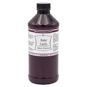 LorAnn バターバニラベーカリーエマルジョン、16 オンスのボトル LorAnn Oils LorAnn Butter Vanilla Bakery Emulsion, 16 ounce bottle