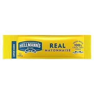 Hellmann's Real Mayonnaise Stick Packets Easy Open, Condiment for Sand...