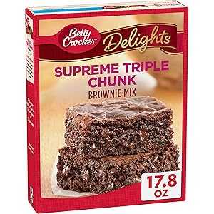 Betty Crocker Delights Triple Chunk Supreme Brownie Mix, 17.8 oz Betty Crocker Delights Triple Chunk Supreme Brownie Mix, 17.8 oz