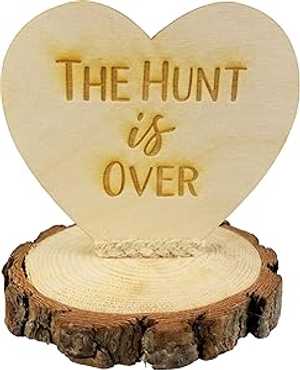 Wedding Collectibles The Hunt is Over Rustic Wedding Cake Topper, The Hunt is Over Wood Rustic Hunting Wedding Cake Topper