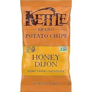 Kettle Brand ポテトチップス、ハニーディジョンケトルチップス、5 オンス Kettle Brand Potato Chips,..